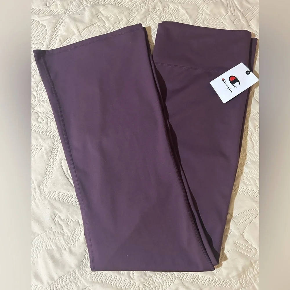 Champion Women’s Black Soft Touch Flare Leggings Burgundy Size 2XL. NWT - Picture 6 of 11